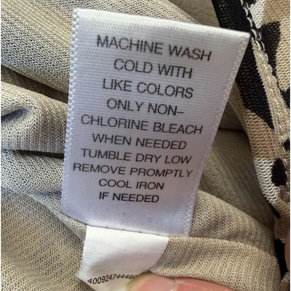 Dana Buchman Animal Print Lined Sleeveless Top, XL - Picture 7 of 9